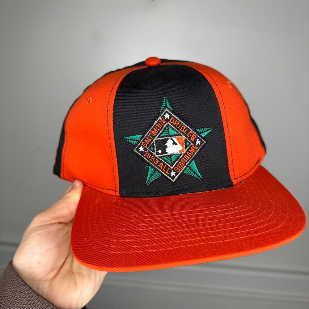Vintage 1993 MLB Baltimore Orioles All-Star Game Snapback Starter Hat
